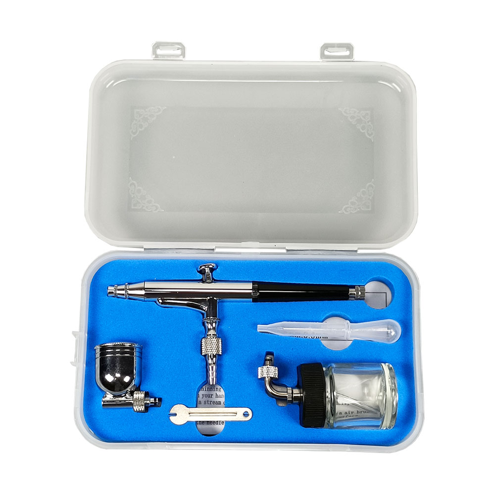 HD-1340.3mm Model 7/22CC Dual Action Gun Kit with Gun Cup for Repairing Gun Abrasive Connector for Tattoo Models