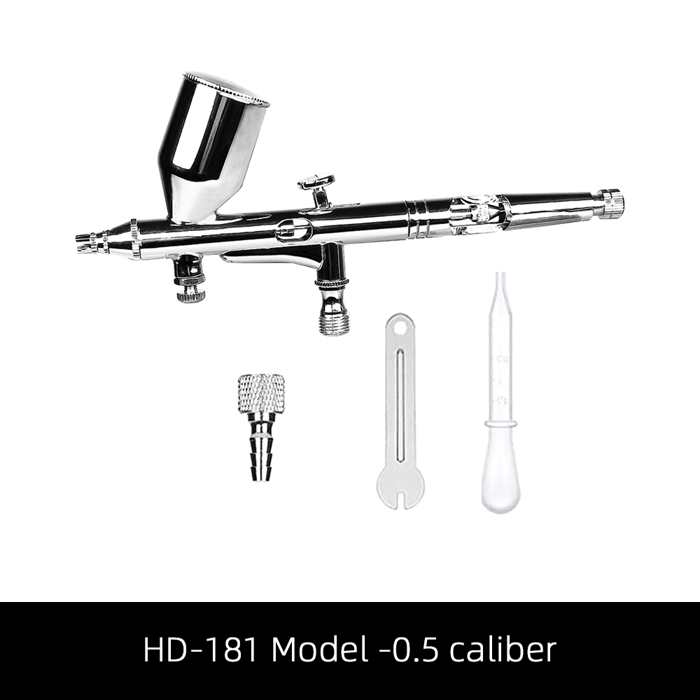 HD181-0.2-0.3-0.5mm Double Action Airbrush Makeup Tool Suitable for Nail Art Body Tattoo Airbrush Cake Model Toys(图5)
