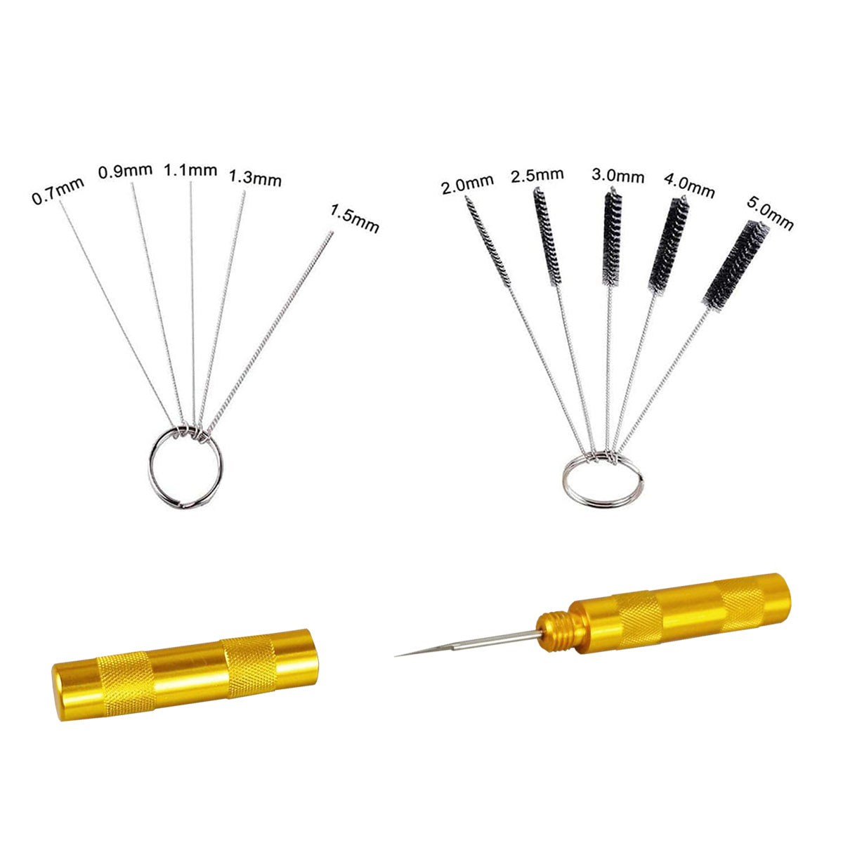 Wholesale Professional Airbrush Cleaning Kit with Glass Cleaning Pot Jar Cleaning Needles and Brushes(pic5)