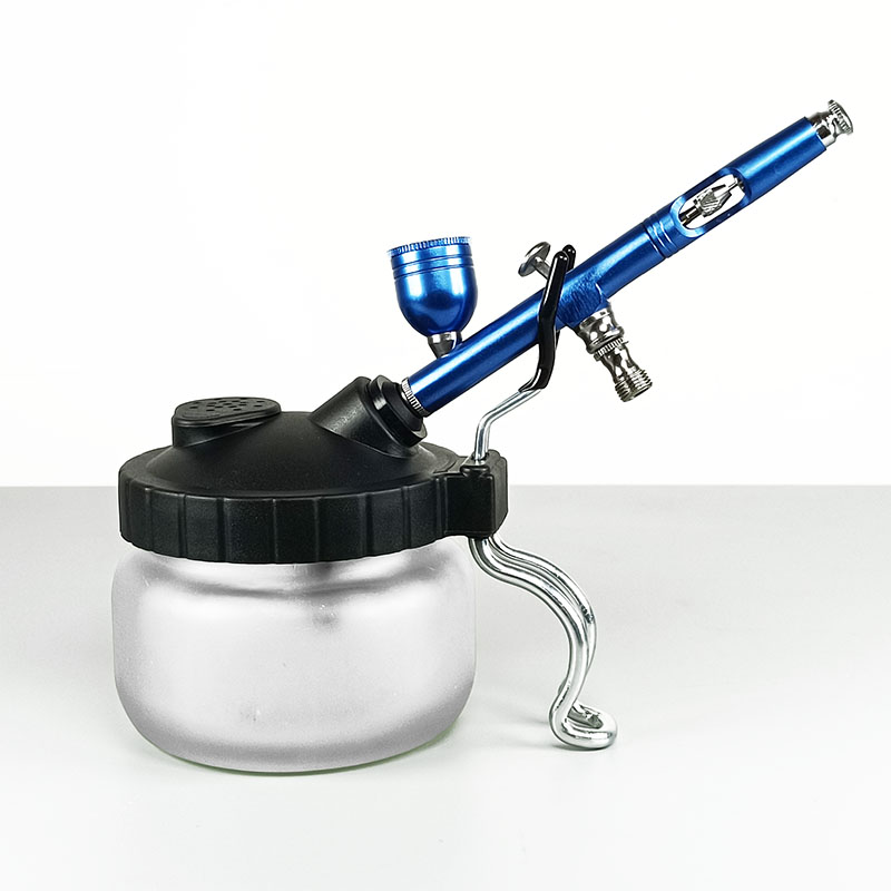 Wholesale Professional Airbrush Cleaning Kit with Glass Cleaning Pot Jar Cleaning Needles and Brushes(pic8)