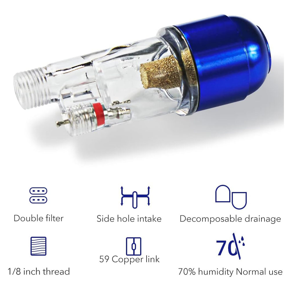 Mini Filter Oil-water Separator Spray Pump for Spray Gun Airbrush Accessory