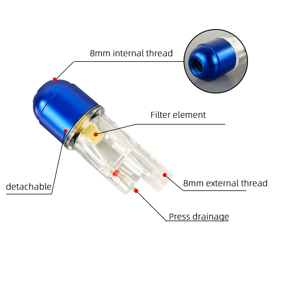 Mini Filter Oil-water Separator Spray Pump for Spray Gun Airbrush Accessory