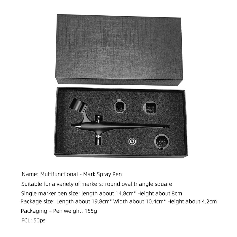 Airbrush Kit and Compressor Painting the Compressor Spray Gun Kit Can Spray Markers in Various Shapes: Round, Square, Triangle,