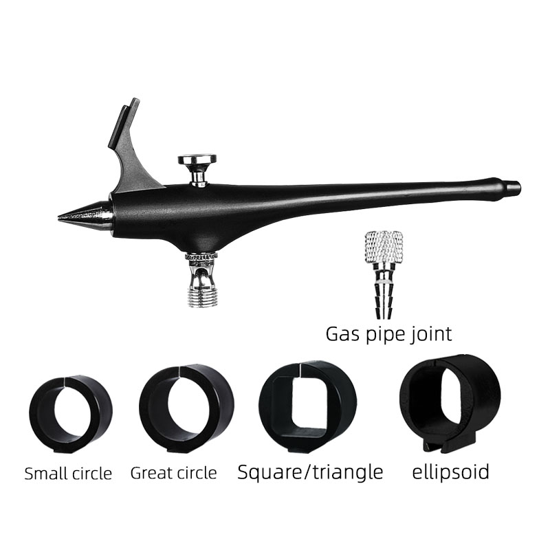 Airbrush Kit and Compressor Painting the Compressor Spray Gun Kit Can Spray Markers in Various Shapes: Round, Square, Triangle,
