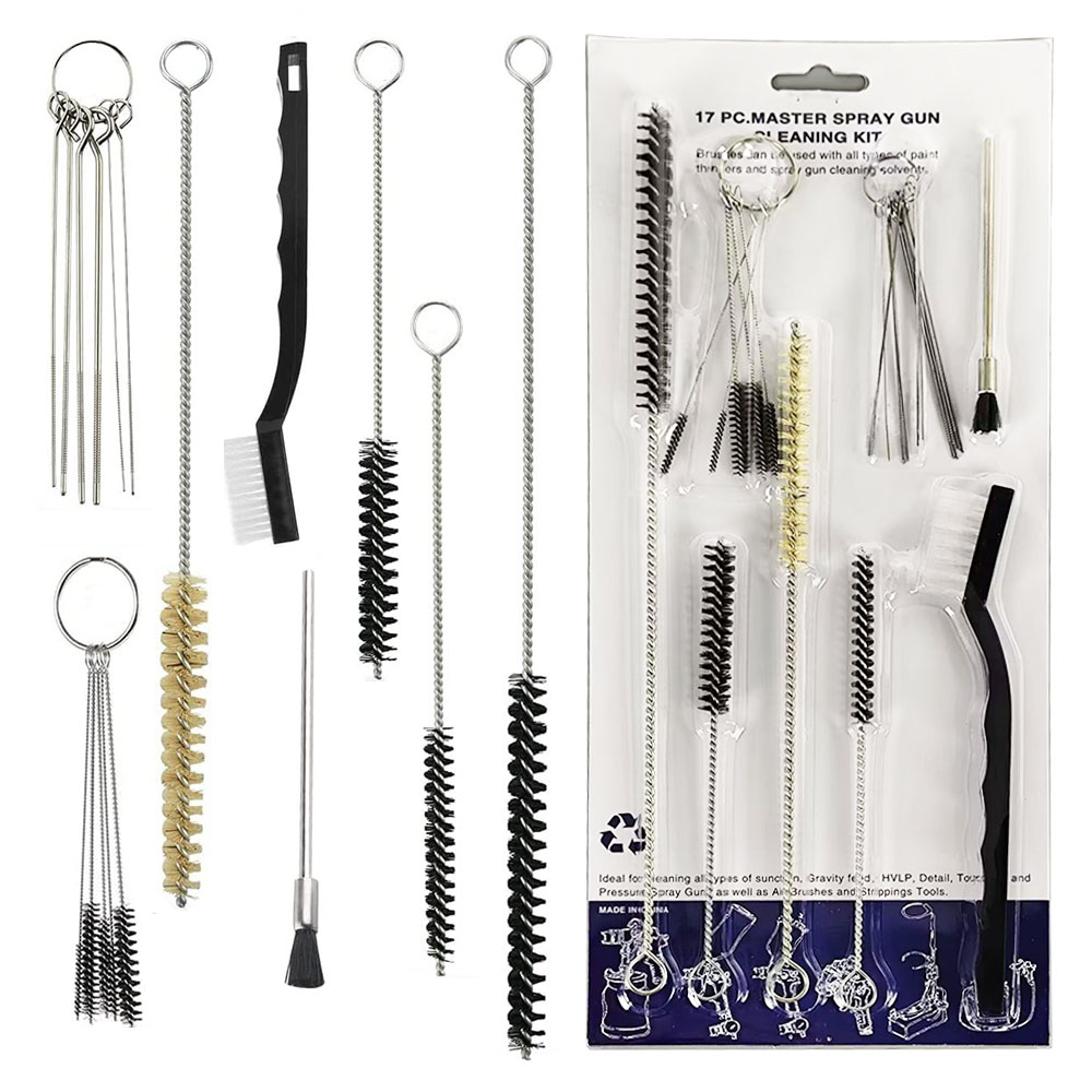 High Quality 21pcs Paint Sprayer Airbrush Nozzle Cleaning Repair Tool Kit Needle Brush Set Airbrush Kit