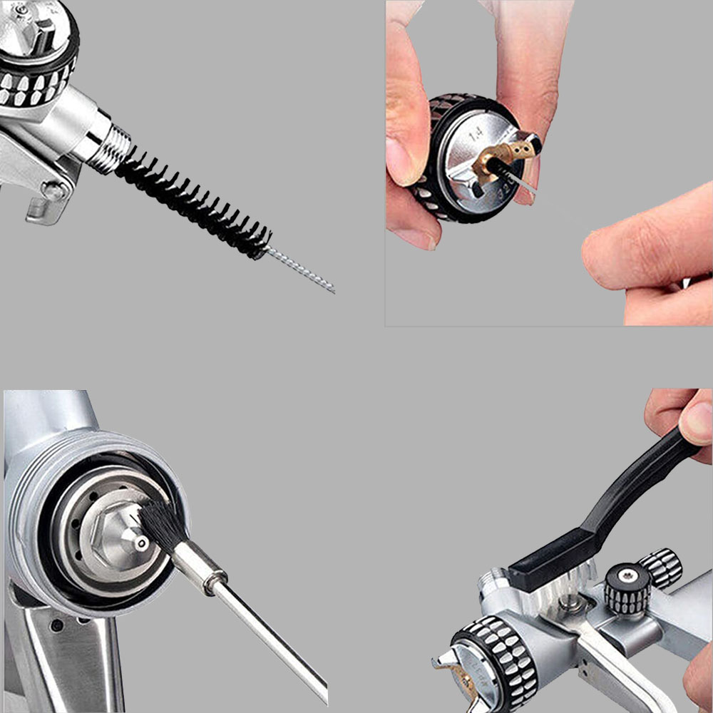 High Quality 21pcs Paint Sprayer Airbrush Nozzle Cleaning Repair Tool Kit Needle Brush Set Airbrush Kit