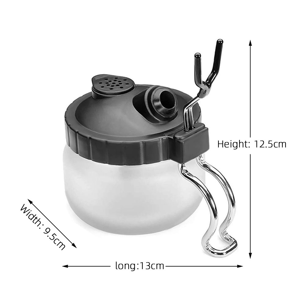Spray Gun Cleaning Boat Liquid Waste Collector with Metal Holder Coloring Tool Model  Pen Washing Machine  Diorama