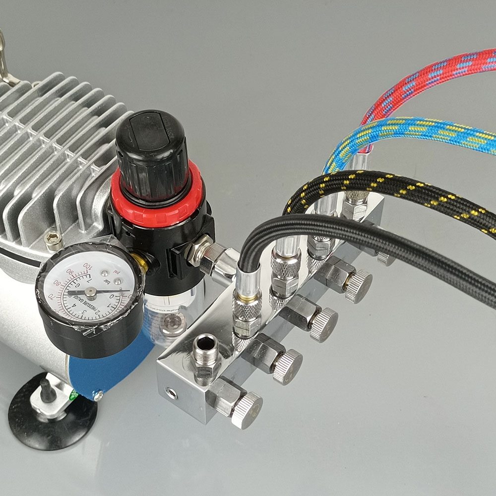 Airbrush Kit with Hose and Accessories air Compressor Can Connect 5 Airbrush