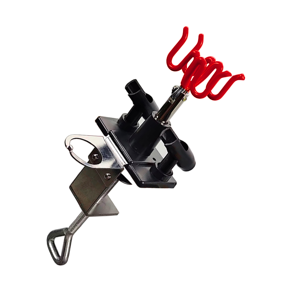 Airbrush Holder 4Capacity 360 Swivel Clip Mount Desktop Station Stand Spray Gun Clamp-on Holder for Many Brand Airbrushes