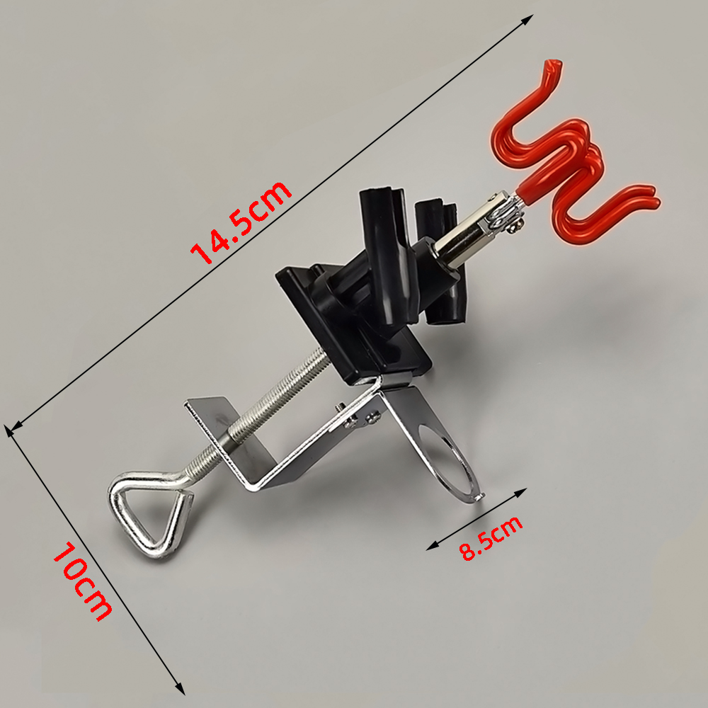 Airbrush Holder 4Capacity 360 Swivel Clip Mount Desktop Station Stand Spray Gun Clamp-on Holder for Many Brand Airbrushes