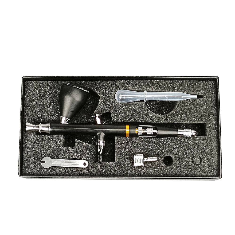 The CLK130 Airbrush Multi-purpose Double Action Gravity Airbrush Is Used to Spray Automotive Graphic Art Craft Tattoo Cakes
