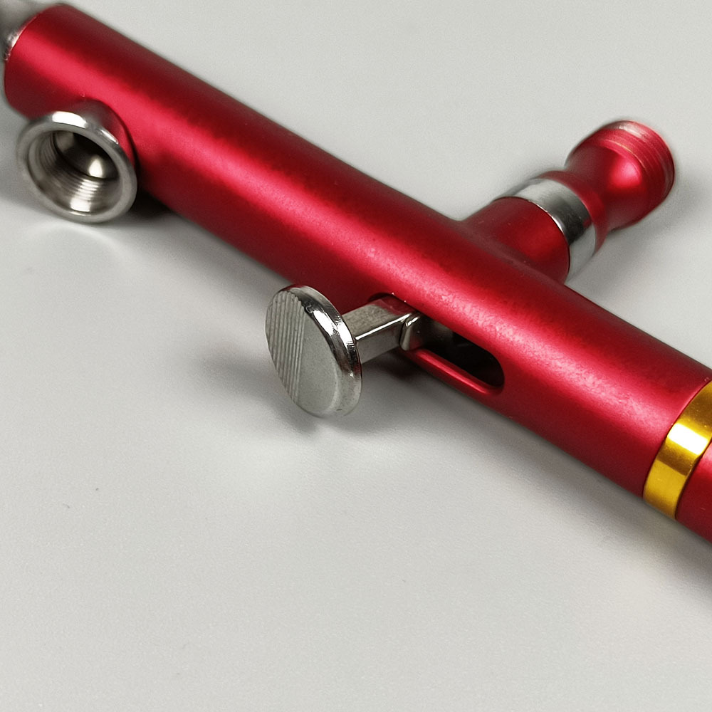 CLK130 Double Action Gun Kit 0.3mm Needle Nozzle with Wrench and Release Connector Adapter for Tattoo Nail Cakes