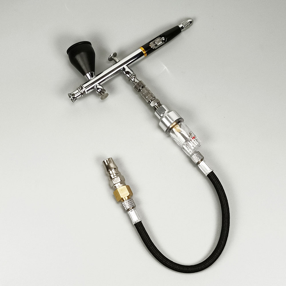 Dual Action Spray Gun Kit 0.2/0.3/0.5mm Spray Gun Nozzle Hose Filter Accessories Nail Art Tools Tattoo Paint Pastels