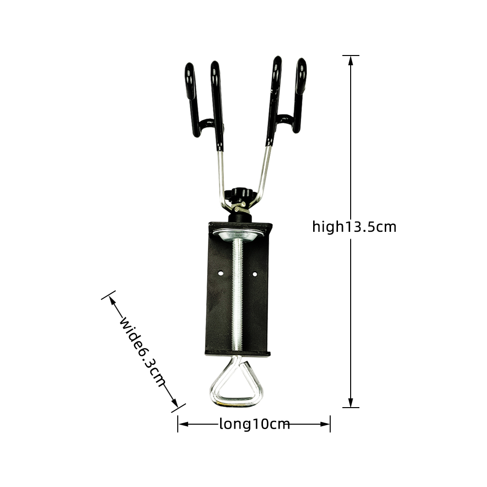 Airbrush Holder for Storage the Clamping Spray Gun Holder Can Hold up to 2 Spray Guns black