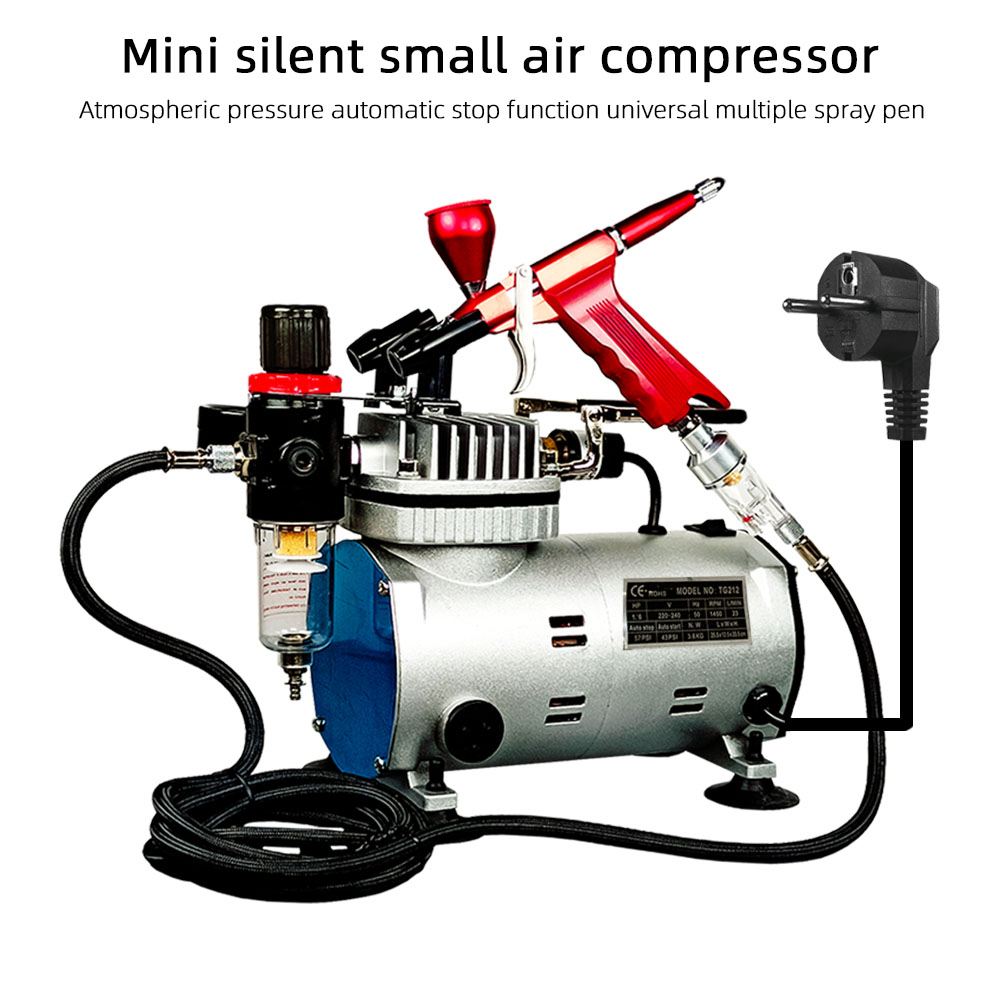 TG212-2 1/8hp Mini air Compressor Airbrush Compressor Decorating air Brush Tattoo Machine