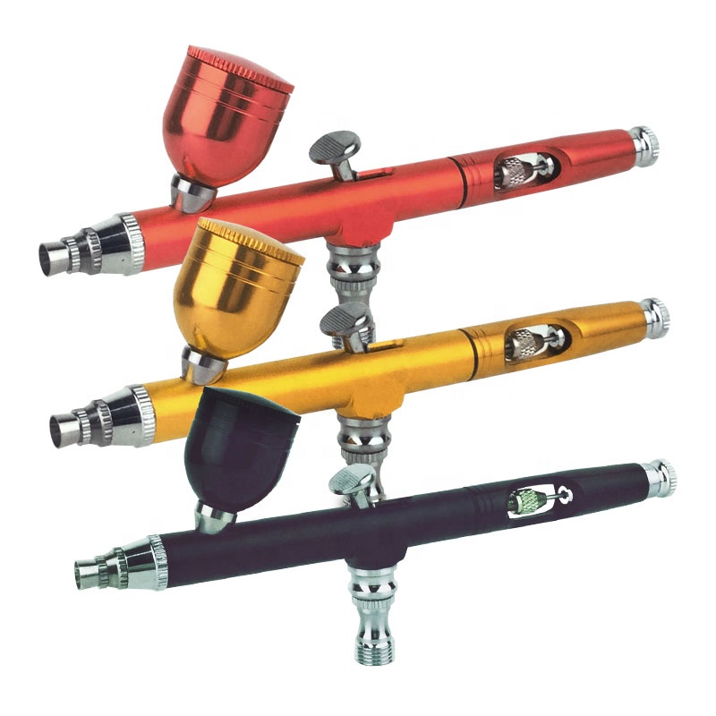 AR130 Airbrush Kit 0.3mm Double Action 7cc Airbrush Tattoo Makeup Commercial Art Cake Decoration Nail Art