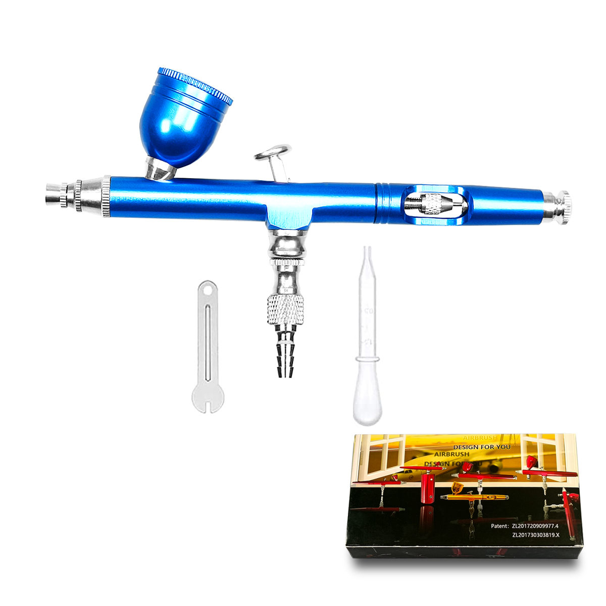 AR130 Airbrush Kit 0.3mm Double Action 7cc Airbrush Tattoo Makeup Commercial Art Cake Decoration Nail Art(图8)