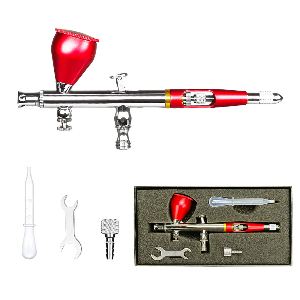 AR180T-0.2-0.3-0.5 mm Double Action Airbrush, Nail Makeup Tool, Body Tattoo, Sprayer, Cake, Toy Model