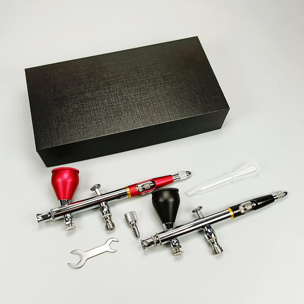 AR180T-0.2-0.3-0.5 mm Double Action Airbrush, Nail Makeup Tool, Body Tattoo, Sprayer, Cake, Toy Model