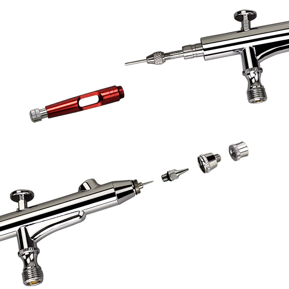 0.3 0.5mm Double Action Spray Gun HD-131K Airbrush Set with Tips Cups