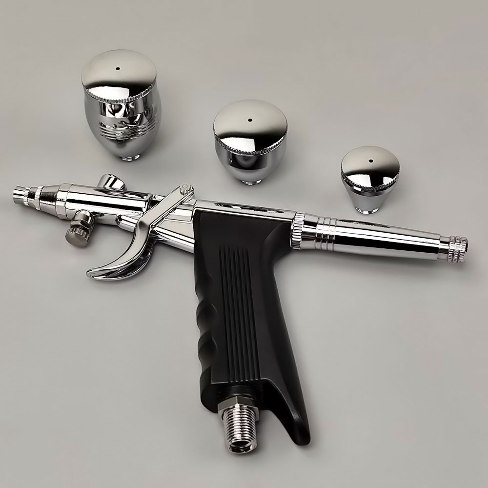 Professional Automotive Two-stroke Airbrush Kit 0.3 0.5 0.8mm Nozzle Accessories Airbrush Model Nail Polish