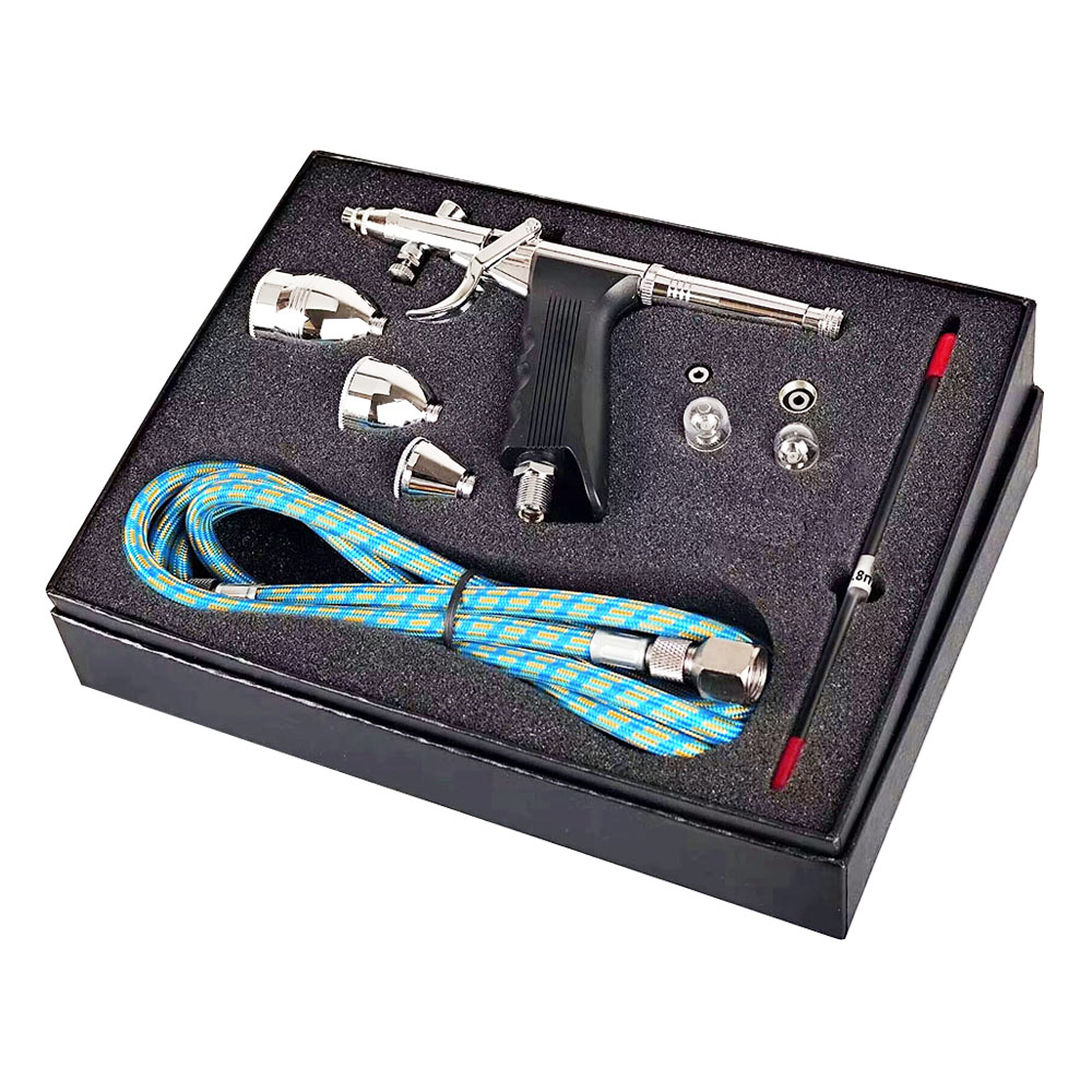 Professional Automotive Two-stroke Airbrush Kit 0,3/0,5/0, 8mm Nozzle Accessories Airbrush Model Nail Polish